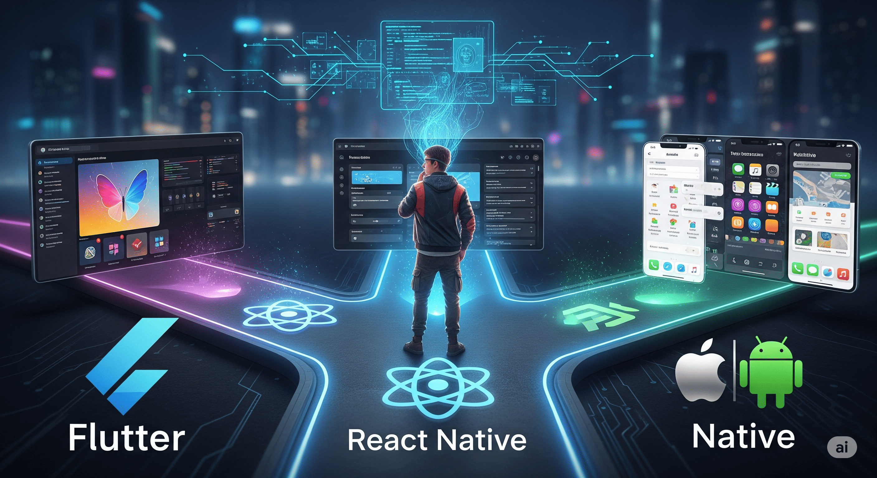📱 Choosing the Right Mobile App Stack in 2025: Flutter vs React Native vs Native iOS/Android (Our Real-World Approach)