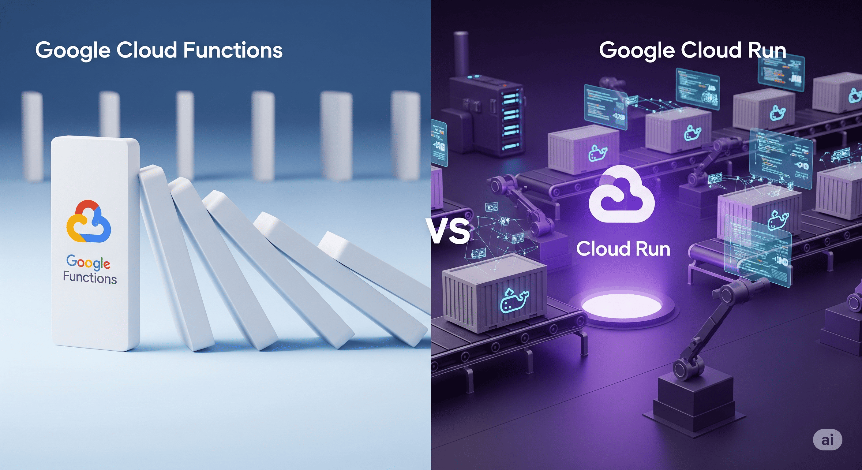 ⚔️ Cloud Functions vs Cloud Run: When to Use What (2025 Guide)